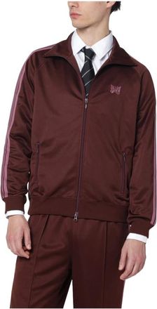 Needles Zip-throughs, male, Brown, S, Track Jacket - Poly Smooth