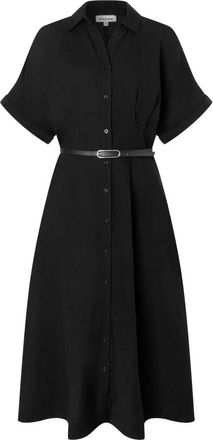 More & More Shirt Dress - Dames - Shirt Kleedjes - Zwart - L - Kleedjes