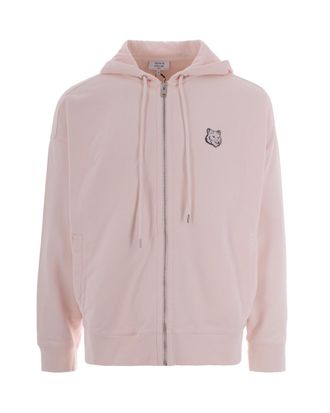 Maison Kitsun&eacute; Light Pink Logo Hood Sweatshirt