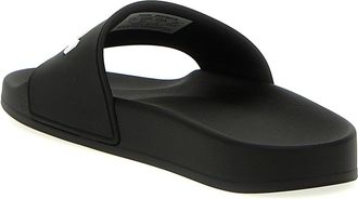 Balenciaga Womens Bicolor Plastic Slides Shoe