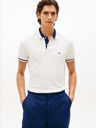 Tommy Hilfiger Regular Fit Colour-Blocked Collar Polo Shirt