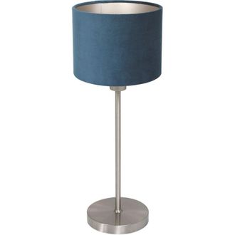 Steinhauer Mexlite - lampada da tavolo - Noor - blu acciaio - metallo