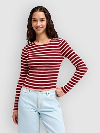 Rvca Bambi Stripe T-Shirt rot