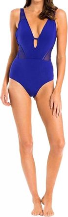 JETS Aspire Plunge One-Piece Bikini In Port