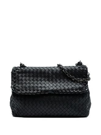 Bottega Veneta 2012-2025 Medium Nappa Intrecciato Olimpia shoulder bag - women - Nappa Leather - One Size - Black