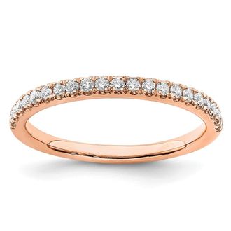 Diamond2Deal 14k Gold Lab Grown Diamond Wedding Band Ring 1/4Ct Clarity- VS Color- G-H