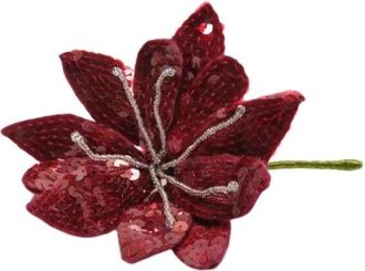 Maliparmi Maliparmi, Accessoires, Dames, Rood, ONE Size, Polyester, Precious Flower Brooch