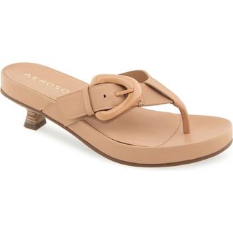 Aerosoles Calvin Flip Flop in Beige Bisque Leather at Nordstrom Rack, Size 5.5
