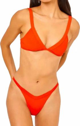 L*Space Winona Classic Bikini Bottom In Pimento