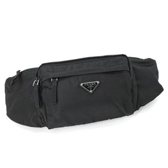 Prada Black Nylon Fanny Pack Sling Bag (Pre-Owned)