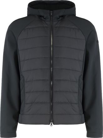 Paul & Shark Paul & Shark Mens Technical Fabric Hooded Jacket - Black - Size X-Large