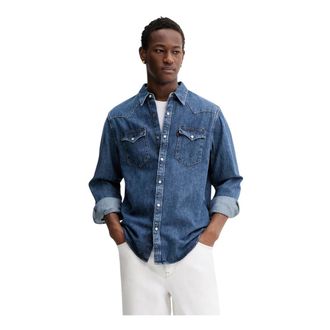 Levi's Barstow Standard Western Denim Shirt - Heren - Spijkeroverhemden - Blauw - M - Denim - Overhemden