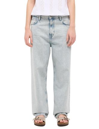 Mustang Loose-fit-Jeans MUSTANG Damen Style Vermont Loose, Damen, Gr. 27, L&auml;nge 30, blau (212 hellblau), Denim/Jeans, 100% Baumwolle, unifarben, loose fit, Je