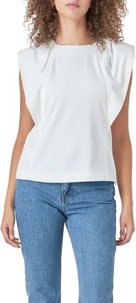 endless rose Sleeveless Top in White at Nordstrom, Size Small