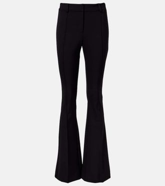 Veronica Beard Hibiscus high-rise flared pants
