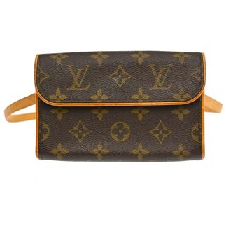 Louis Vuitton Florentine Waist Monogram Canvas Brown Canvas Handbag (Pre-Owned)