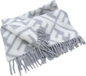 Fendi Pre-owned Wool Blanket - Dames - Vintage Accessoires - Grijs - ONE Size - Vintage