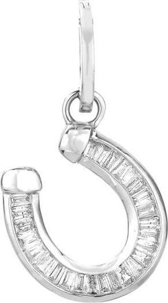 Adina Reyter Diamond Horseshoe Charm in Silver at Nordstrom