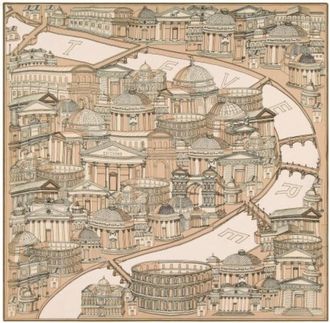 Inou&iuml; Editions Scarves - unisex - Zijden sjaals - Beige - ONE Size - Accessoires