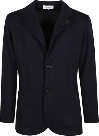 Lardini Gebreid Jasje - Heren - Blazers - Blauw - M - Jassen