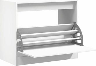 vidaXL Zapatero de madera de ingeniería blanco 80x42x69 cm Vidaxl