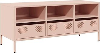 vidaXL TV Cabinet Pink 101.5x39x43.5 cm Cold-rolled Steel vidaXL