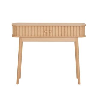 Moloo Mesa consola con acabado en madera natural 100 cm