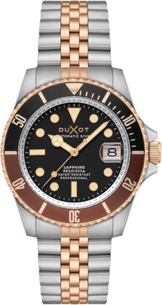 Duxot Atlantica Diver Black Dial Mens Watch DX-2057-66