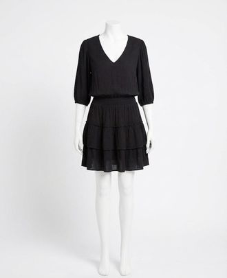 Z Supply Stella Solid Mini Dress In Black