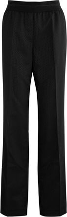 Helmut Lang Car Logo-jacquard Straight-leg Woven Trousers - Black - 8 (UK12 / M)