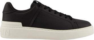 Balmain B-Court Trainers - Heren - Sneakers - Zwart - 45 EU - Leer - Schoenen