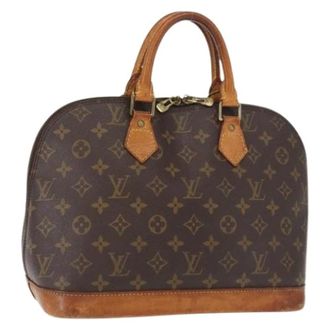 Louis Vuitton Pre-owned Canvas Handtas - Dames - Pre-owned - Bruin - Maat: ONE Size