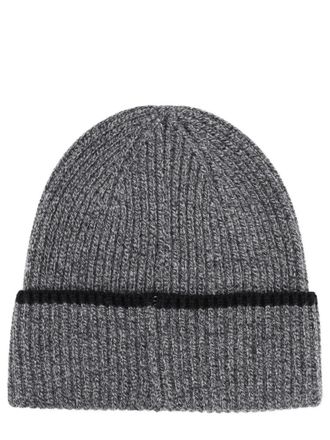 Dr&ocirc;le de Monsieur BN104_WO007HEATHERGREY Merino Wool Winter Hat - Gray