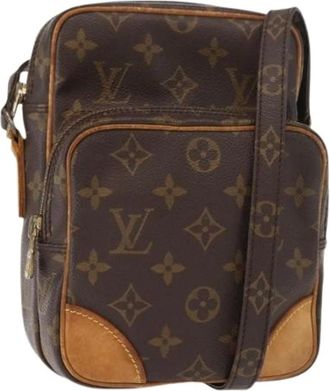 Louis Vuitton Pre-owned Cross Body Bags, female, Brown, Size: ONE SIZE Pre-owned Vintage Canvas Cross Body Bag