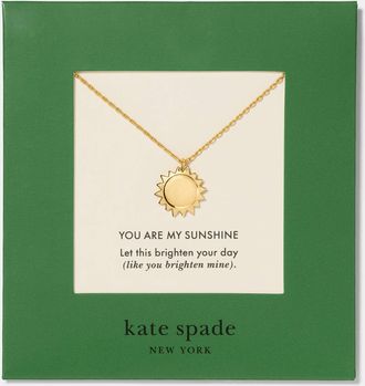 Kate Spade New York You Are My Sunshine Pendant