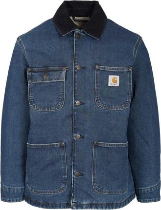 Carhartt Work in Progress OG Chore Coat - Heren - Spijkerjassen - Blauw - XS - Katoen - Jassen