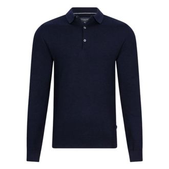 Cavallaro Merino Manga Larga - Knitwear - Hombre - Azul - 2XL