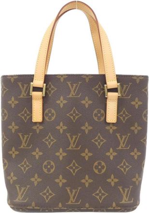 Louis Vuitton Brown Marron Coated Canvas Tote Bag (Pre-Owned)
