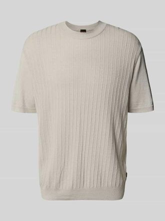 Boss Orange by Hugo Boss BOSS Orange Regular Fit T-Shirt aus Leinen-Baumwoll-Mix Modell KAJORDINO in Sand, Gr&ouml;&szlig;e XXL