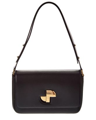 Patou Patou Le Lock Leather Shoulder Bag