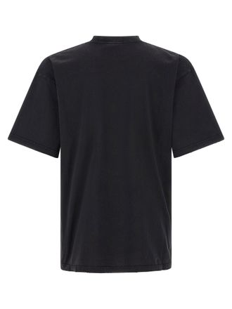 Balenciaga Graphic-Print Vintage Wash T-shirt - Black