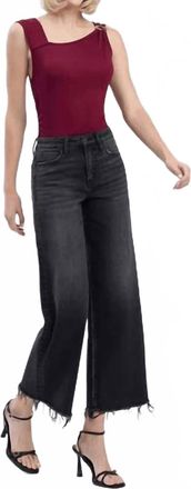 Flying Monkey High Rise Waist Stylized Jean In Black