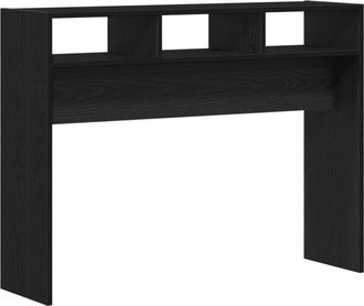 vidaXL Vidaxl - Mesa Consola Roble negro 105 x 30 x 80 cm Madera contrachapada