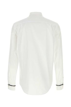 Alexander McQueen Opticalwhite Exterior: Cotton T-Shirt