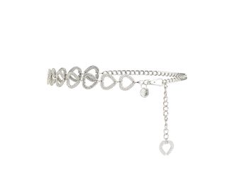 Tamaris Ketteng&uuml;rtel TAMARIS, Damen, silber shiny, Metall, G&uuml;rtel Ketteng&uuml;rtel, Individuell verstellbar