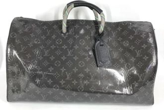 Louis Vuitton Tweedehands Canvas Louis Vuitton tassen - unisex - Vintage Weekendtas - Zwart - ONE Size - Vintage