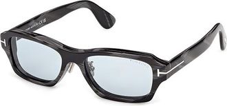 Tom Ford Smoke Rectangular Mens Sunglasses FT1351-D 63A 56