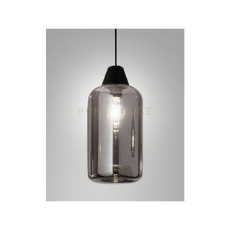 Fabas Luce Edison 3491-50-126 Vetro Fume Completo Di Cavo X Kit Luci D.18x31cm