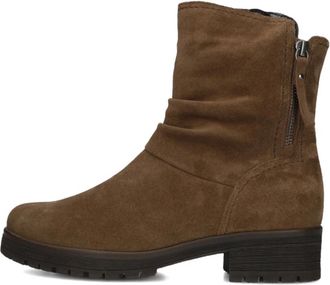 Gabor Bruine Enkellaarsjes voor Stijlvolle Herfst en Winter - Dames - Enkellaarsjes - Bruin - 40 EU - Wol - Schoenen