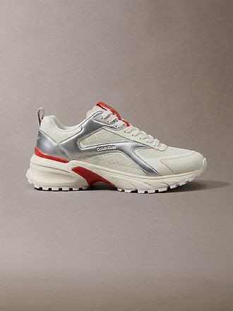 Calvin Klein Gebreide en metallic hardloopschoenen